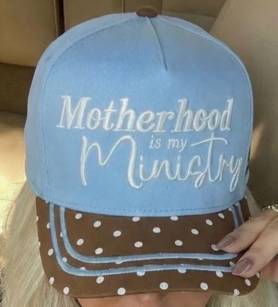 Motherhood Is My Ministry Embroidered Hat