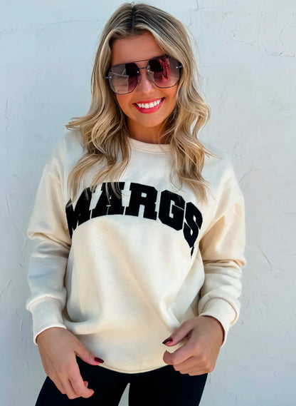 MARGS SHERPA LETTER SWEATSHIRT