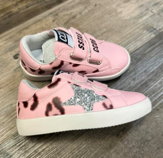 PINK CHEETAH STAR SNEAKER