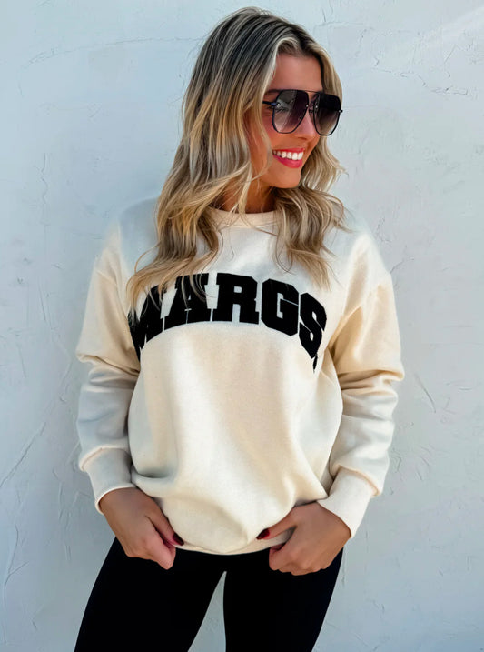 MARGS SHERPA LETTER SWEATSHIRT