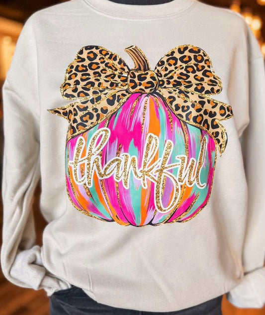 THANKFUL LEOPARD BOW