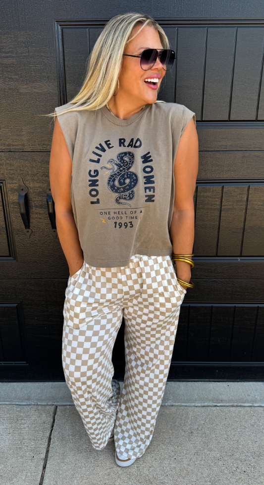 BOLD BLOCK CHECKER PANT