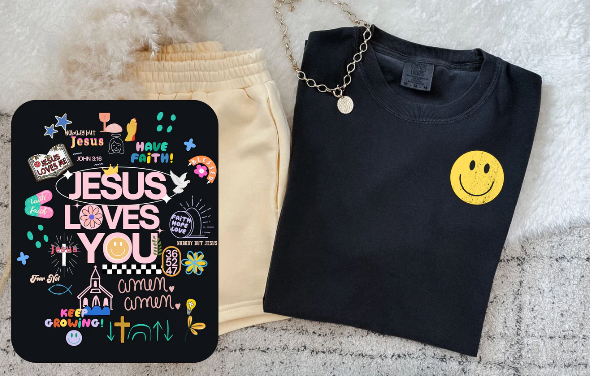 Jesus Loves You Tee (Comfort Colors Tee)