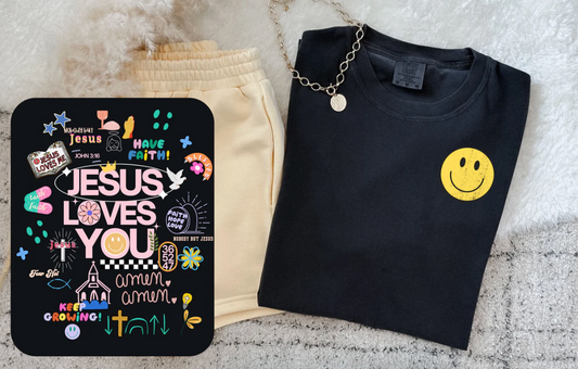 Jesus Loves You Tee (Comfort Colors Tee)