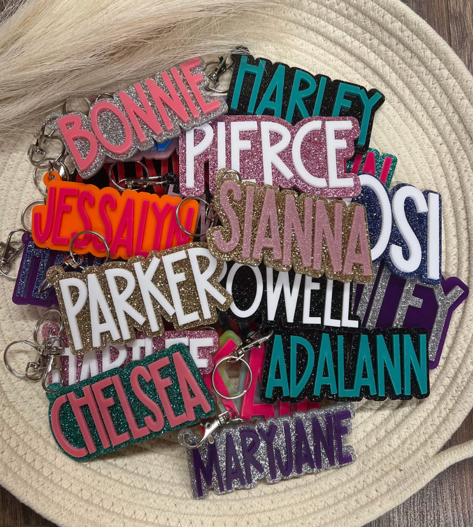 CUSTOM ACRYLIC BAG TAG