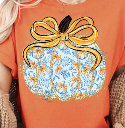 FALL BLUE PUMPKIN