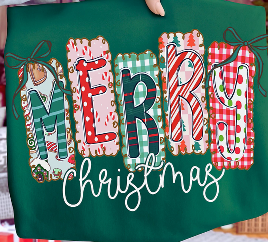 SWEATSHIRT MERRY STAMP DESIGN