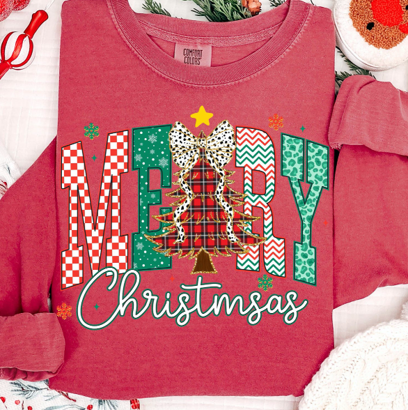 SWEATSHIRT MERRY CHECKERED