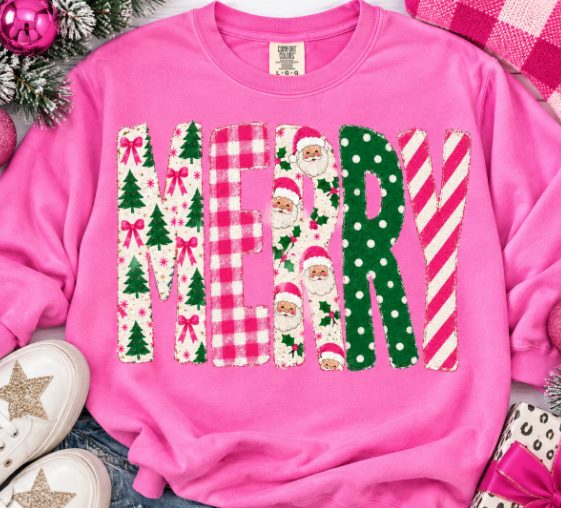 MERRY MIXED PATTERN PINK