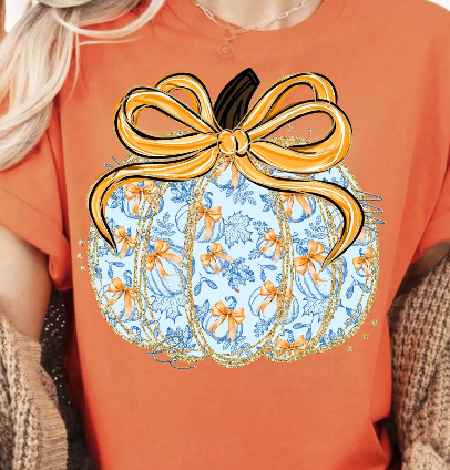 FALL BLUE PUMPKIN