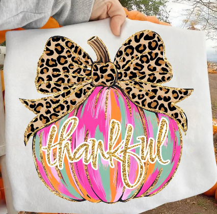 THANKFUL LEOPARD BOW