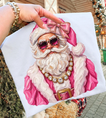 BOUJEE PINK GIRLY SANTA