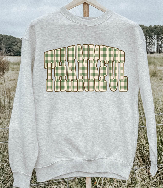 THANKFUL GREEN GINGHAM